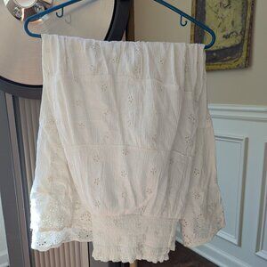 White maxi skirt